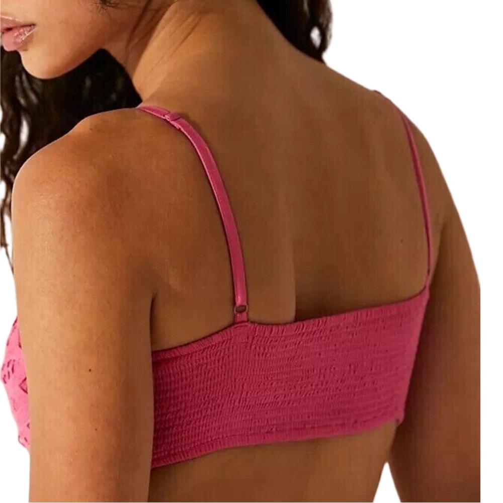 NEW Free People Bralette Pink Size Small - Picture 3 of 6